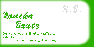 monika bautz business card